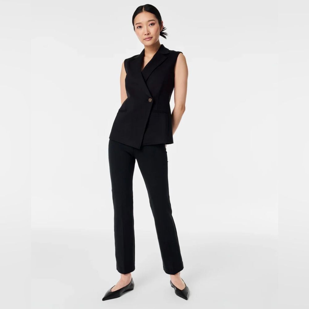 SPANX Polished Kick Flare Pants in Classic Black S NWT